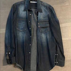 Givenchy Denim Button-Up Jacket